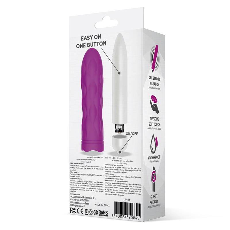 Jibbys Easy Quick Vibrating Bullet Silicone Purple - UABDSM