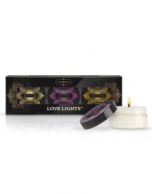 Kamasutra - Love Lights Massage Candles 3 Pcs. - UABDSM