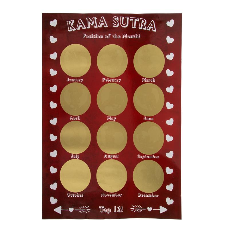 Kamasutra Poster Monthly for Scratching 60x40 cm - UABDSM