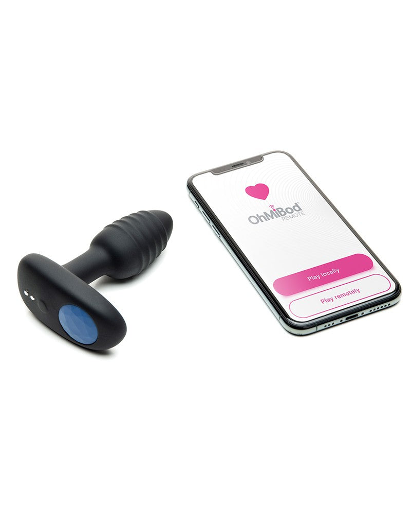 Kiiroo OhMiBod - Lumen - Interactive Butt Plug - Black - UABDSM