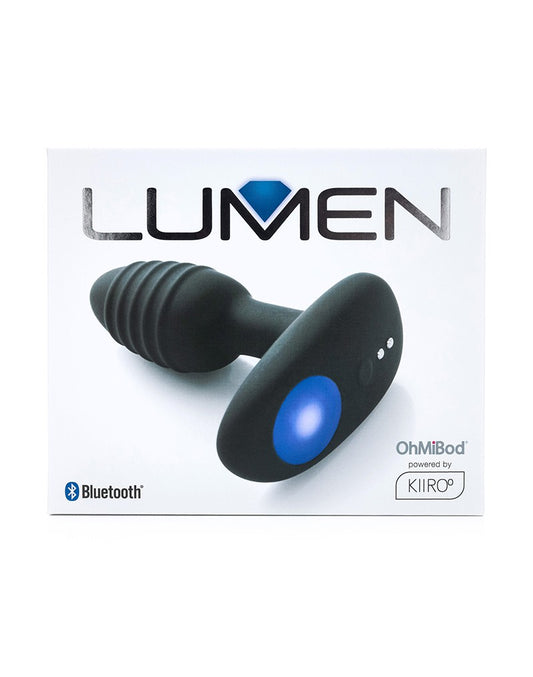 Kiiroo OhMiBod - Lumen - Interactive Butt Plug - Black - UABDSM