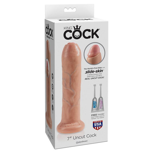 King Cock Realistic Dildo with Movable Foreskin Flesh 7 - UABDSM