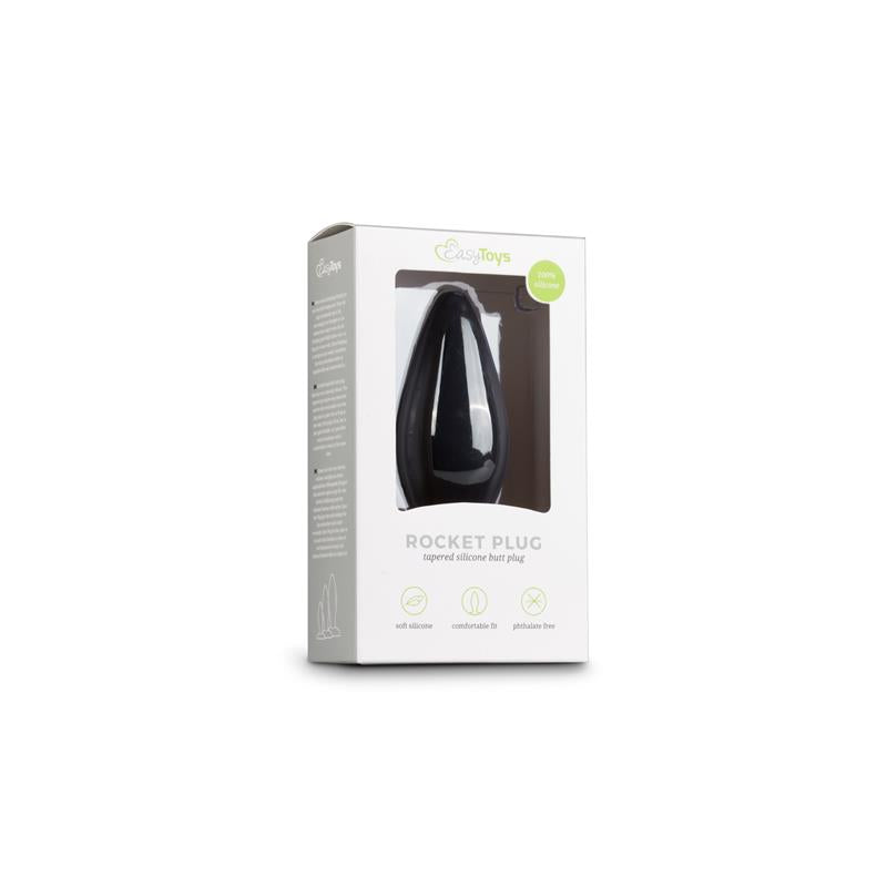 Large Black Silicone Buttplug - UABDSM