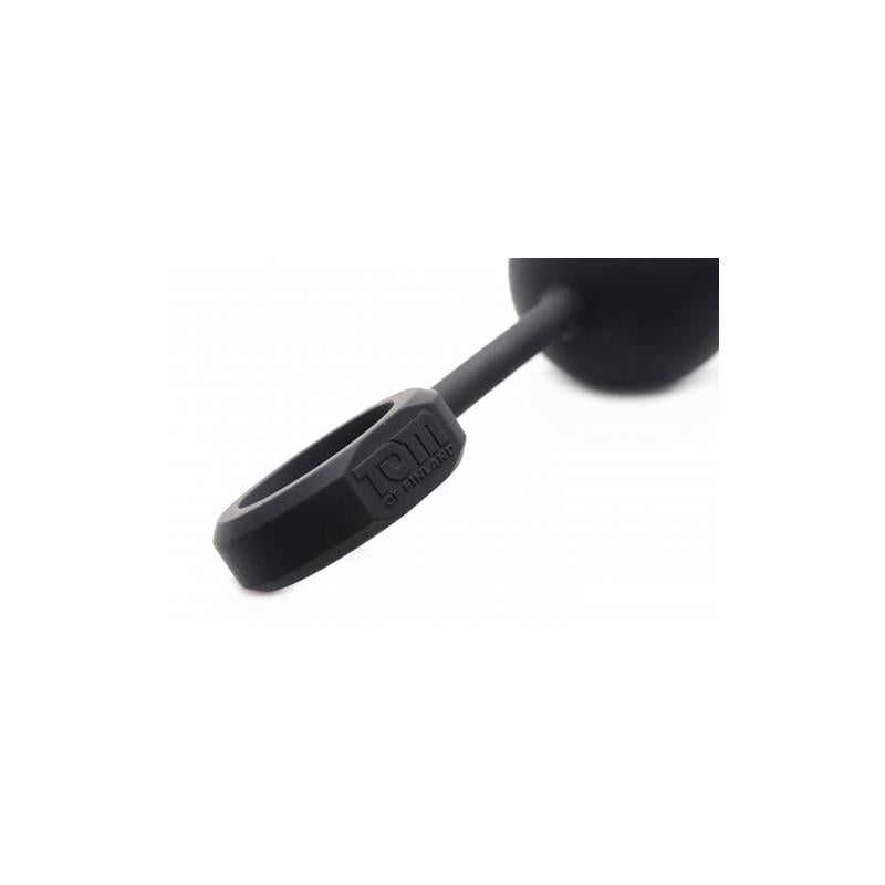 Large Silicone Weighted Anal Chain Black - UABDSM