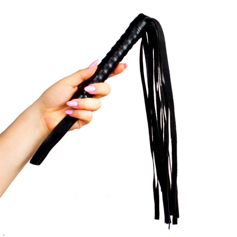 Leather Whip 45 cm Black - UABDSM