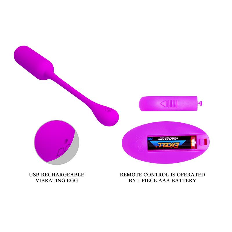 Lechies Vibrating Egg with Remote Control USB - UABDSM