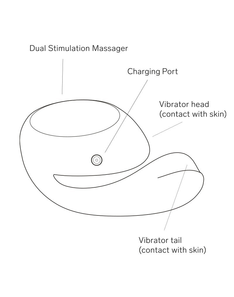 LELO - IDA Wave - Dual Stimulation Massager (with App Control) - Black - UABDSM