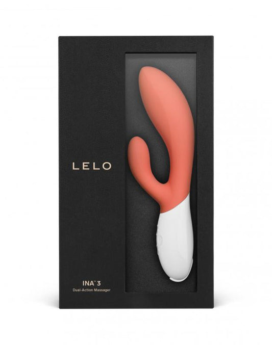 LELO - Ina 3 - Rabbit Vibrator - Coral - UABDSM