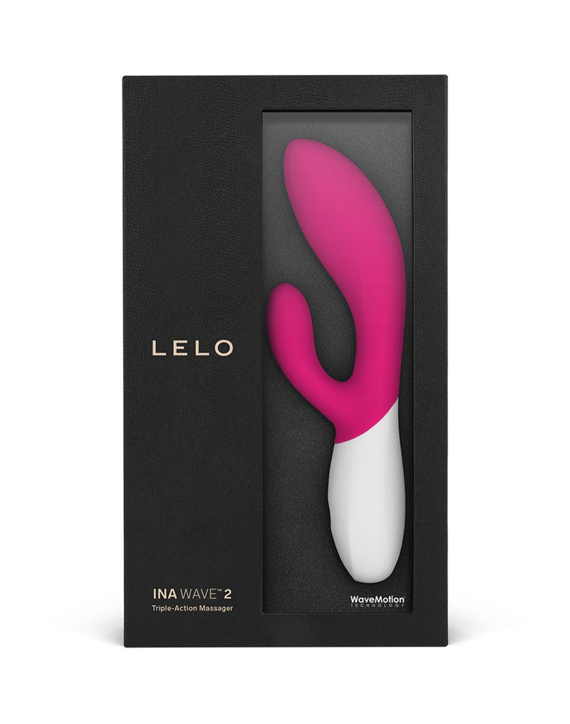 LELO - Ina Wave 2 - Rabbit Vibrator - Cerise - UABDSM