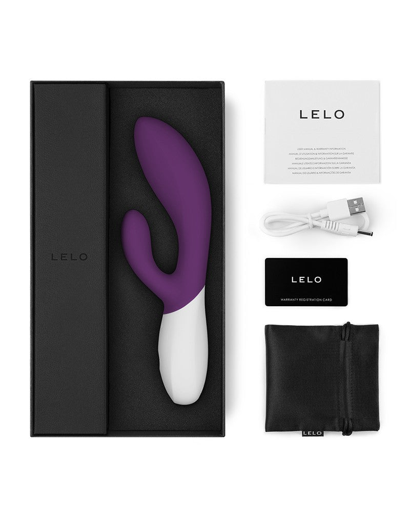 LELO - Ina Wave 2 - Rabbit Vibrator - Plum - UABDSM