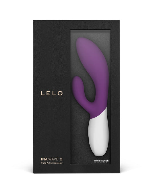 LELO - Ina Wave 2 - Rabbit Vibrator - Plum - UABDSM