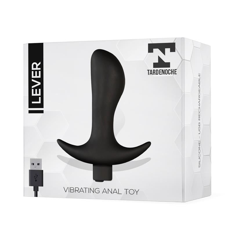 Lever Anal Plug with Vibration USB Silicone - UABDSM