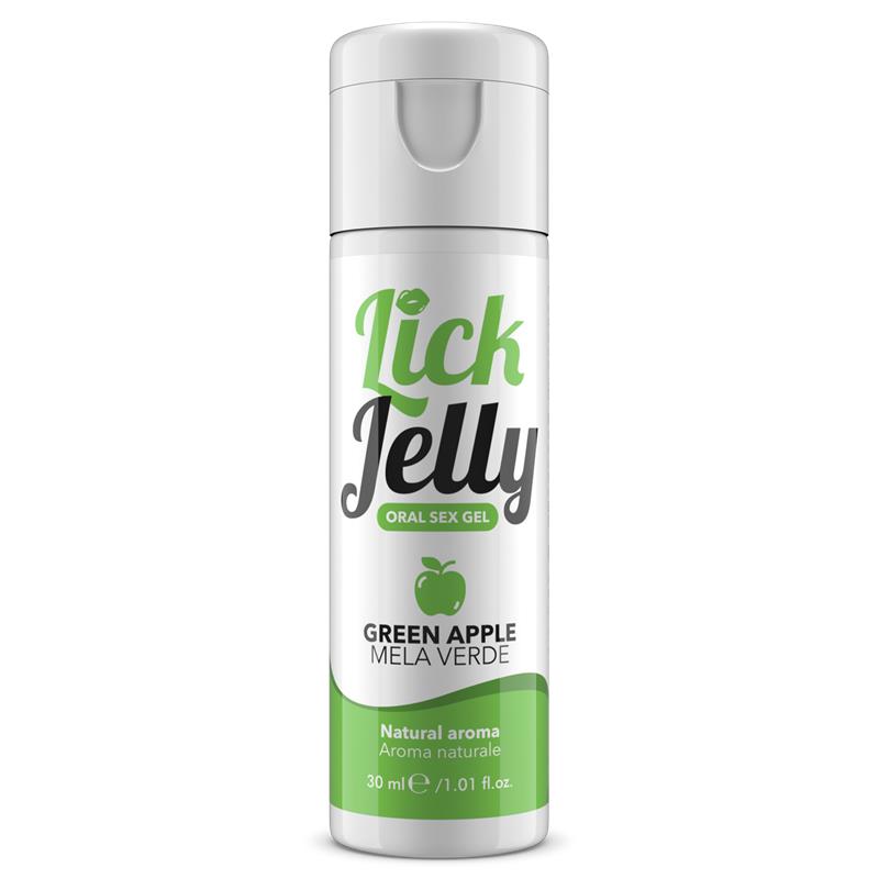 Lick Jelly Edible Lubricant Water Base Green Apple 30 ml - UABDSM