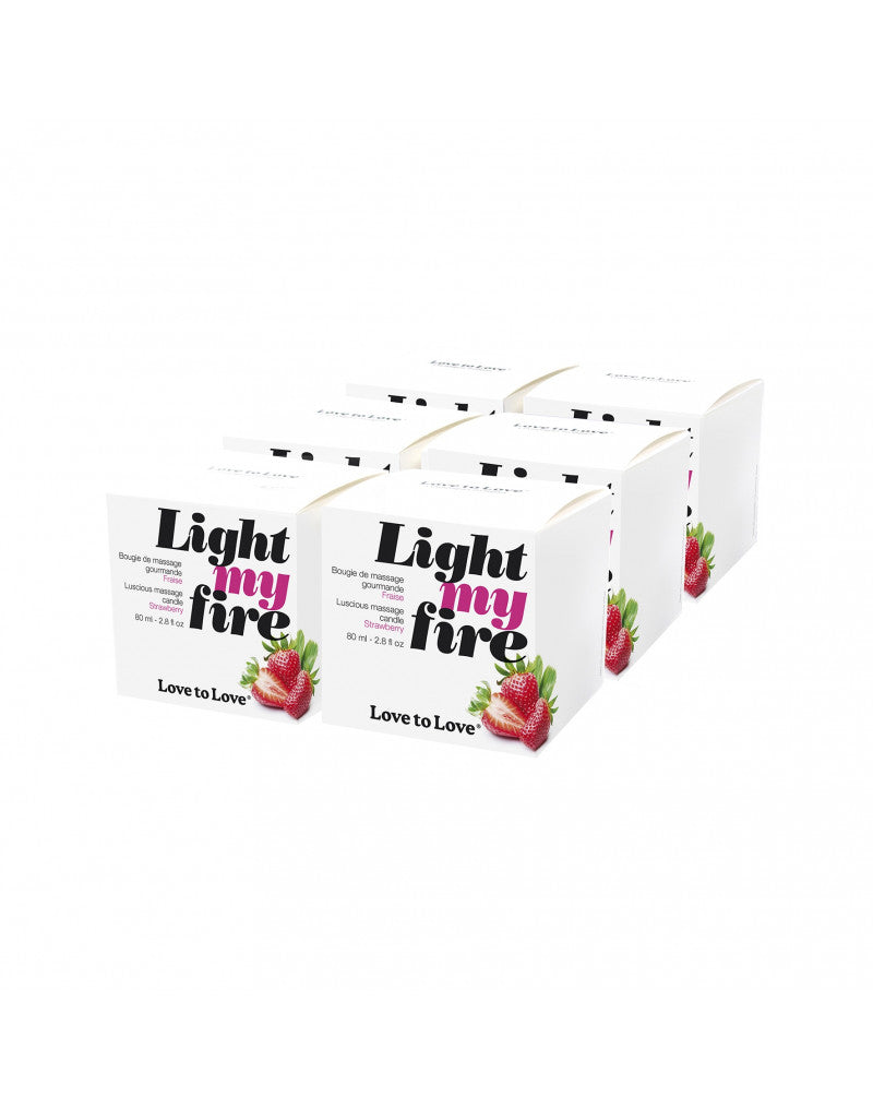 Light My Fire Luscious Massage Candle - Strawberry - UABDSM
