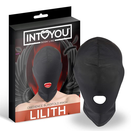 Lilith Incognito Mask with Opening in the Mouth Black - UABDSM
