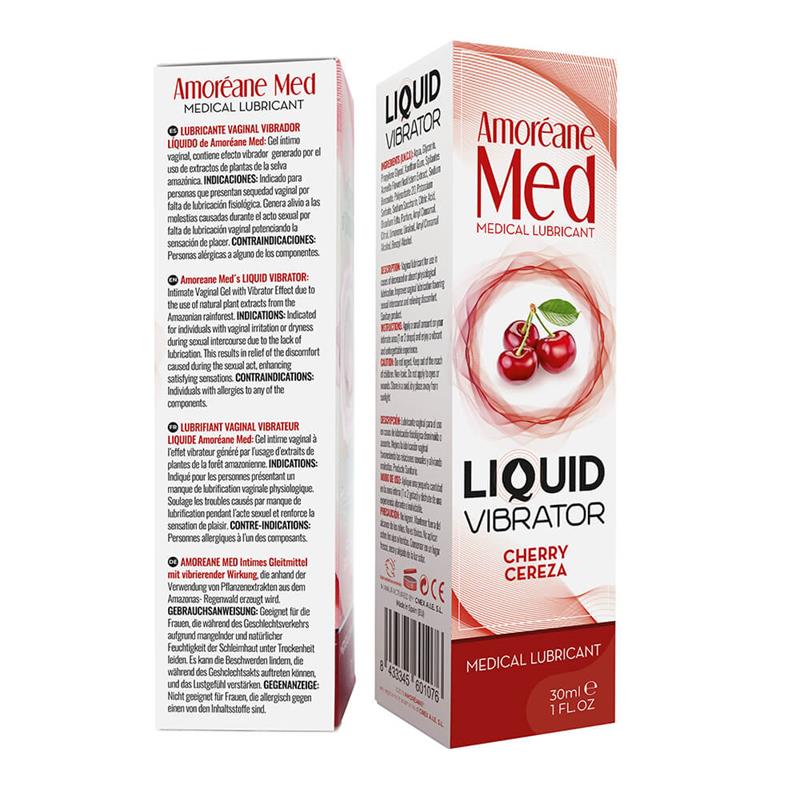 Liquid Vibrator Cherry Flavor 30 ml - UABDSM