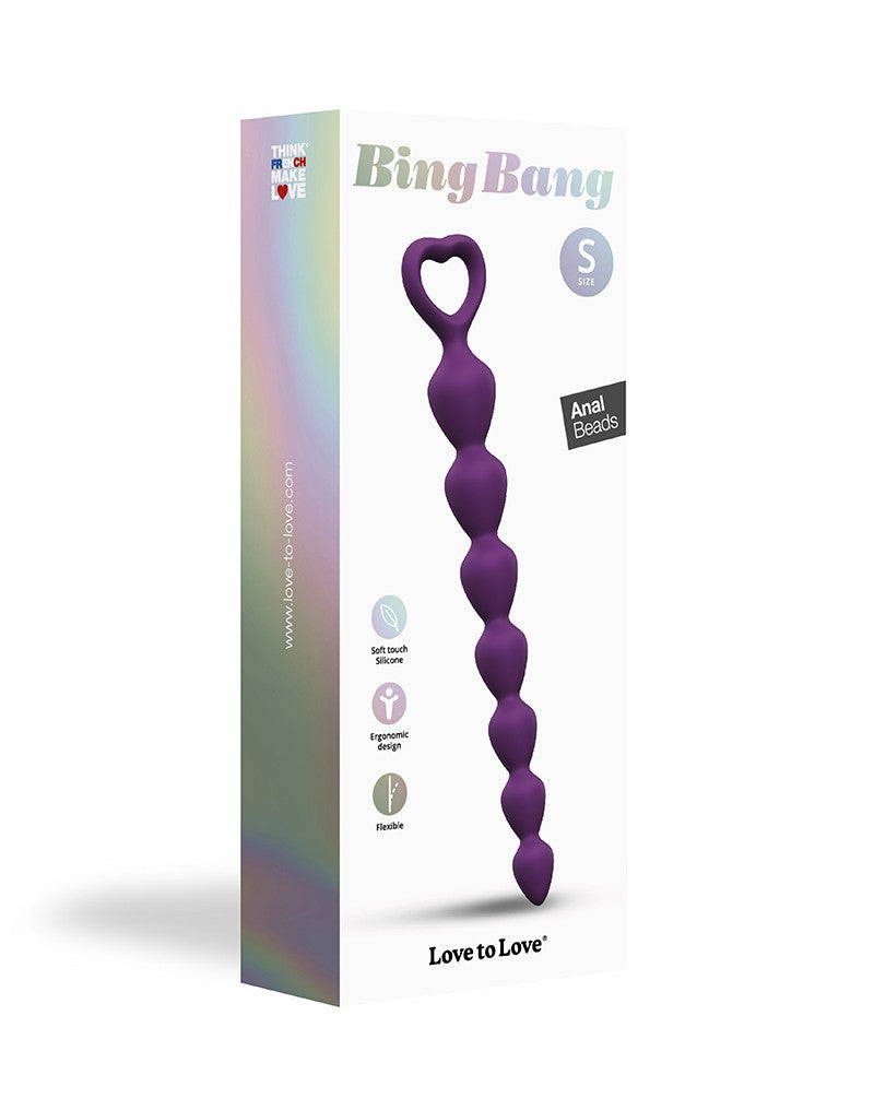 Love To Love - Bing Bang Size S - Anal Beads - Purple - UABDSM