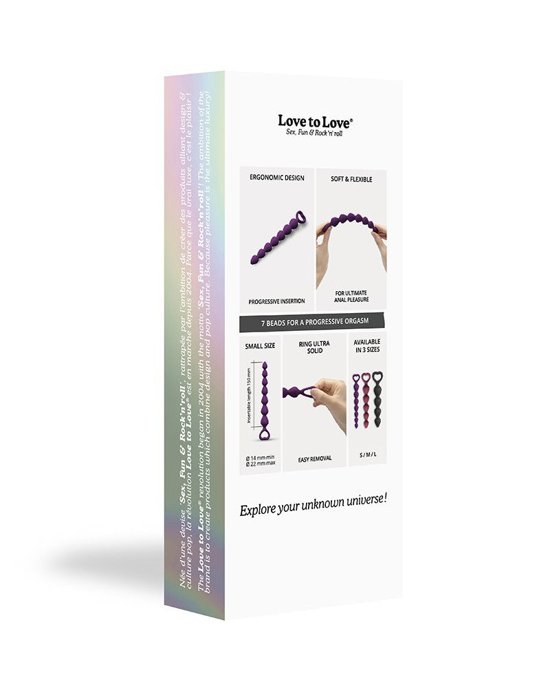 Love To Love - Bing Bang Size S - Anal Beads - Purple - UABDSM