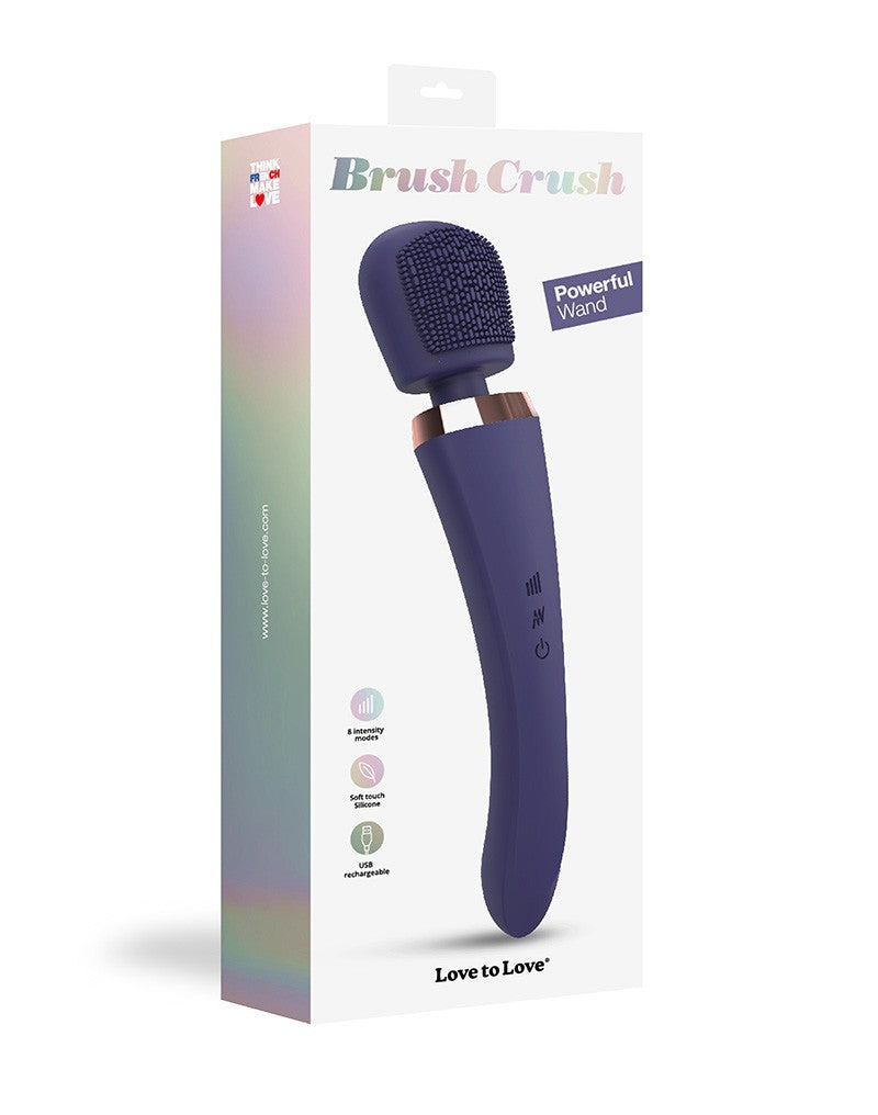 Love To Love - Brush Crush - Wand Vibrator - Indigo - UABDSM