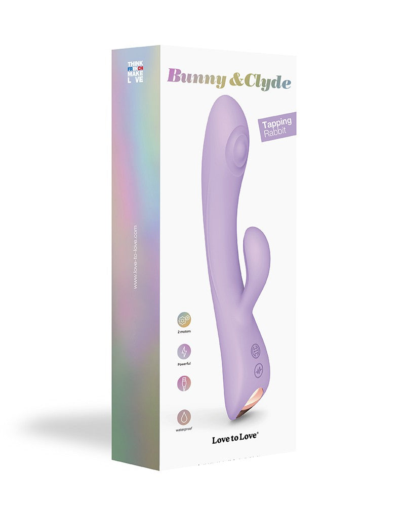 Love To Love - Bunny & Clyde - Rabbit Vibrator - Mauve - UABDSM