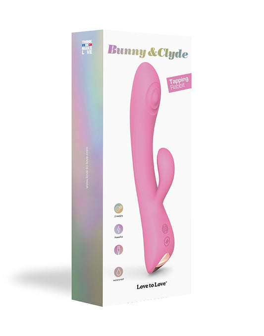 Love To Love - Bunny & Clyde - Rabbit Vibrator - Pink - UABDSM