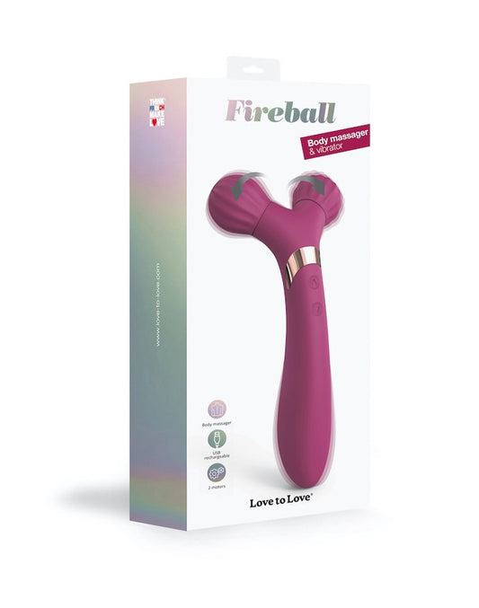 Love To Love - Fireball - Body Massager & Vibrator - Plum - UABDSM