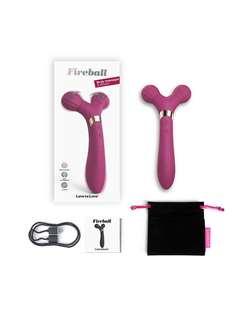 Love To Love - Fireball - Body Massager & Vibrator - Plum - UABDSM