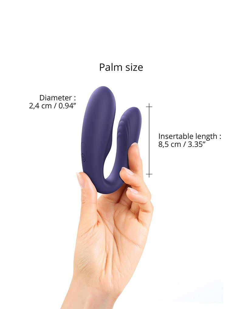 Love To Love - Match Up - Couple Vibrator With Remote Control - Indigo - UABDSM