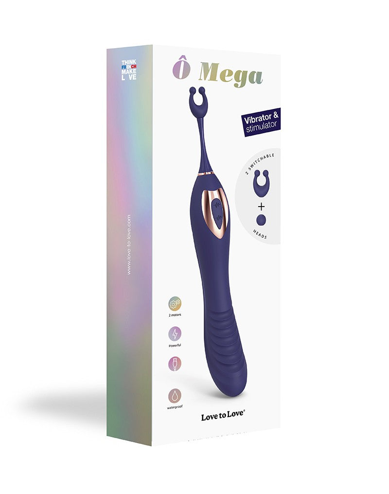 Love To Love - Ô Mega - Clitoral + G-Spot Vibrator - Indigo - UABDSM