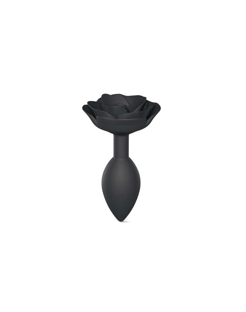 Love To Love - Open Roses Size L - Butt Plug - Black - UABDSM