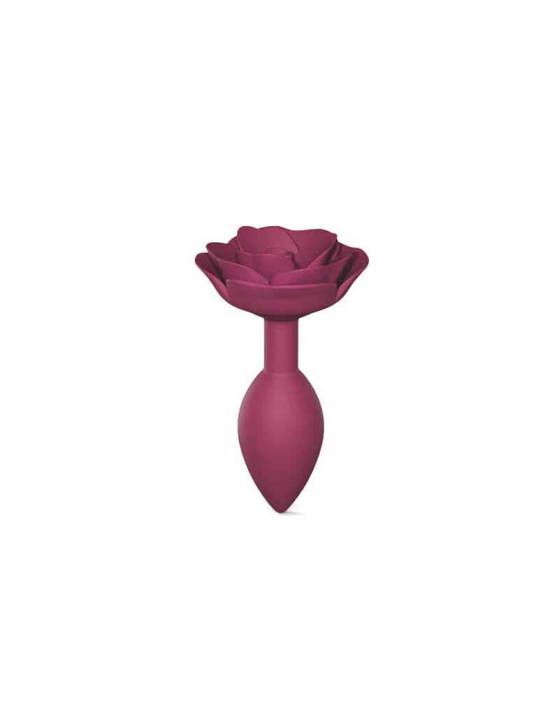 Love To Love - Open Roses Size M - Butt Plug - Plum - UABDSM