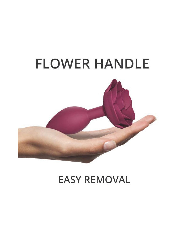 Love To Love - Open Roses Size M - Butt Plug - Plum - UABDSM
