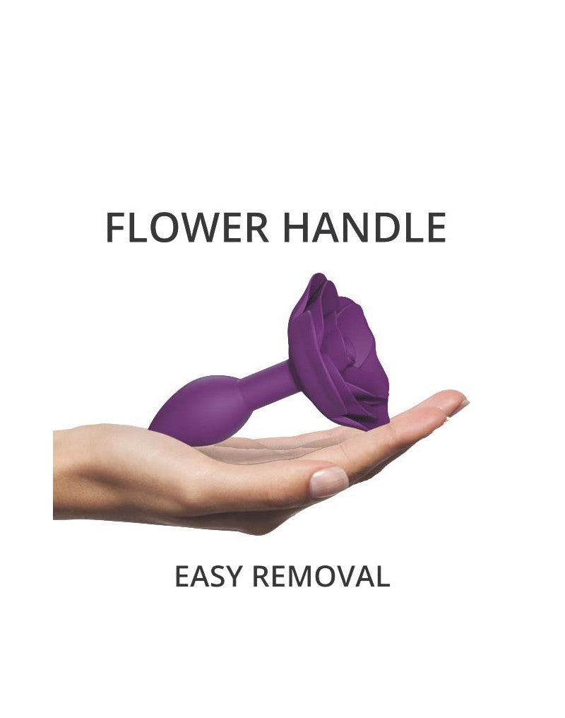 Love To Love - Open Roses Size S - Butt Plug - Purple - UABDSM