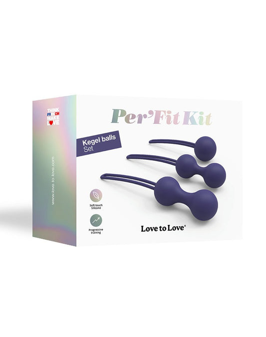 Love To Love - PerFit Kit - Kegel Balls Set - Indigo - UABDSM