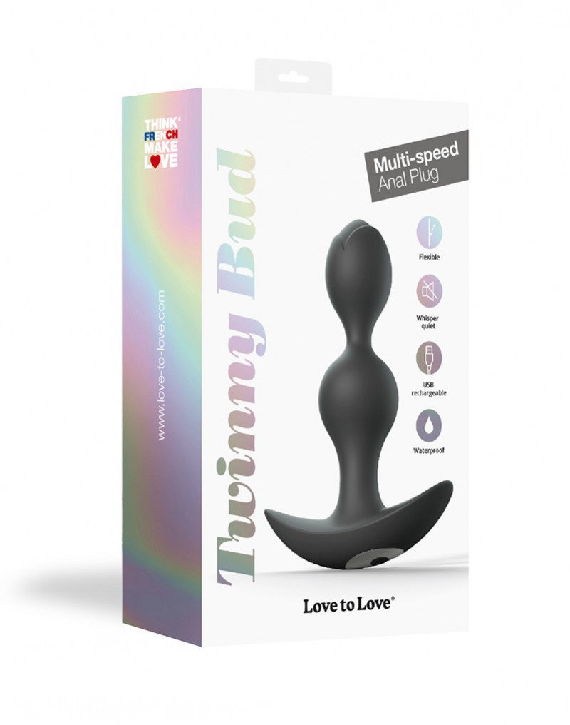 Love To Love - Twinny Bud - Vibrating Plug - Black - UABDSM