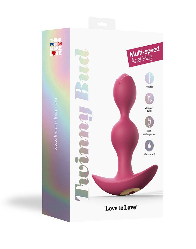 Love To Love - Twinny Bud - Vibrating Plug - Plum - UABDSM