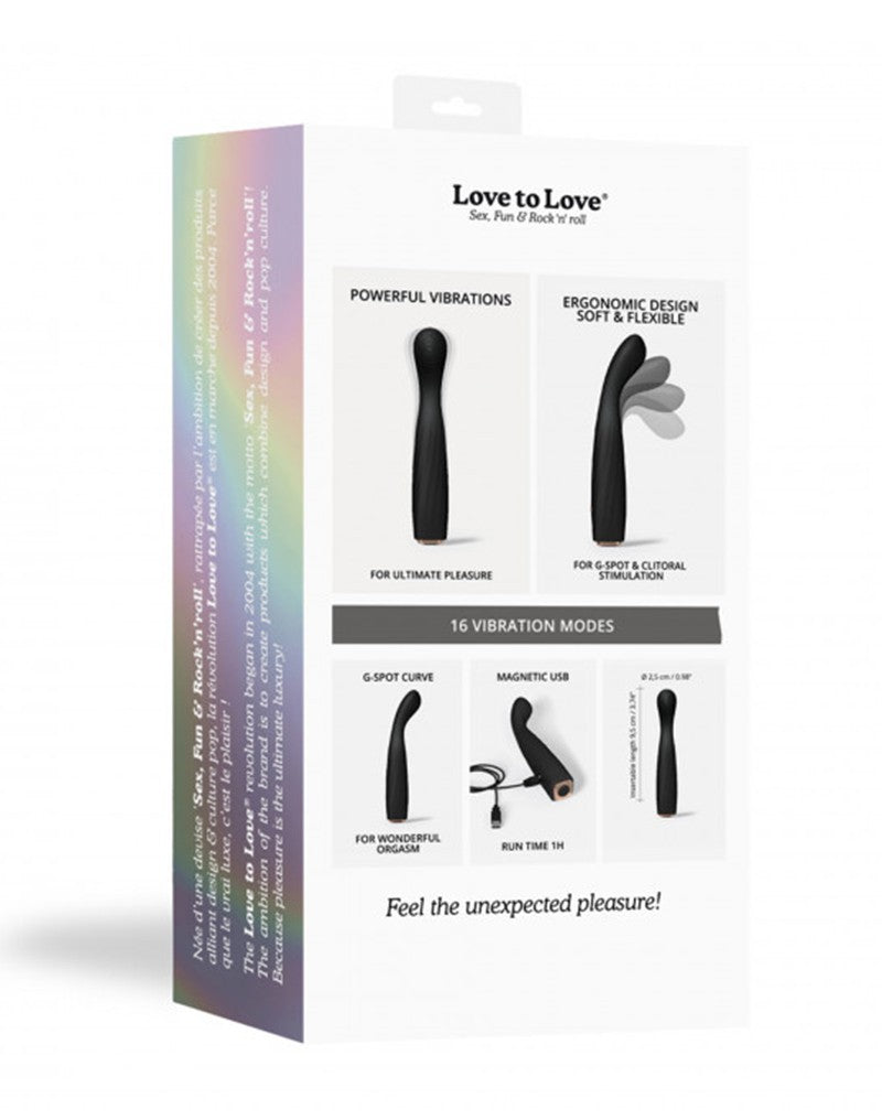 Love To Love - Vibrating Feel Me - G-Spot Vibrator - Black - UABDSM