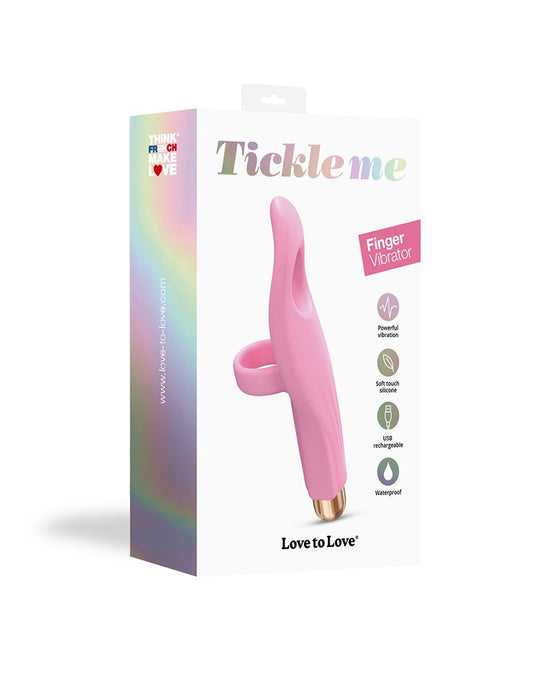 Love To Love - Vibrating Tickle Me - Finger Vibrator - Pink - UABDSM