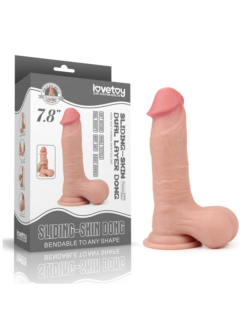 Love Toy - 7.8 Inch Sliding Skin Dildo - UABDSM