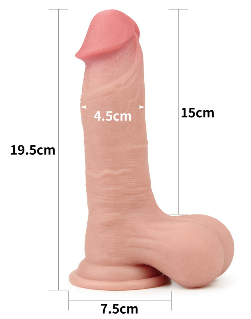 Love Toy - 7.8 Inch Sliding Skin Dildo - UABDSM