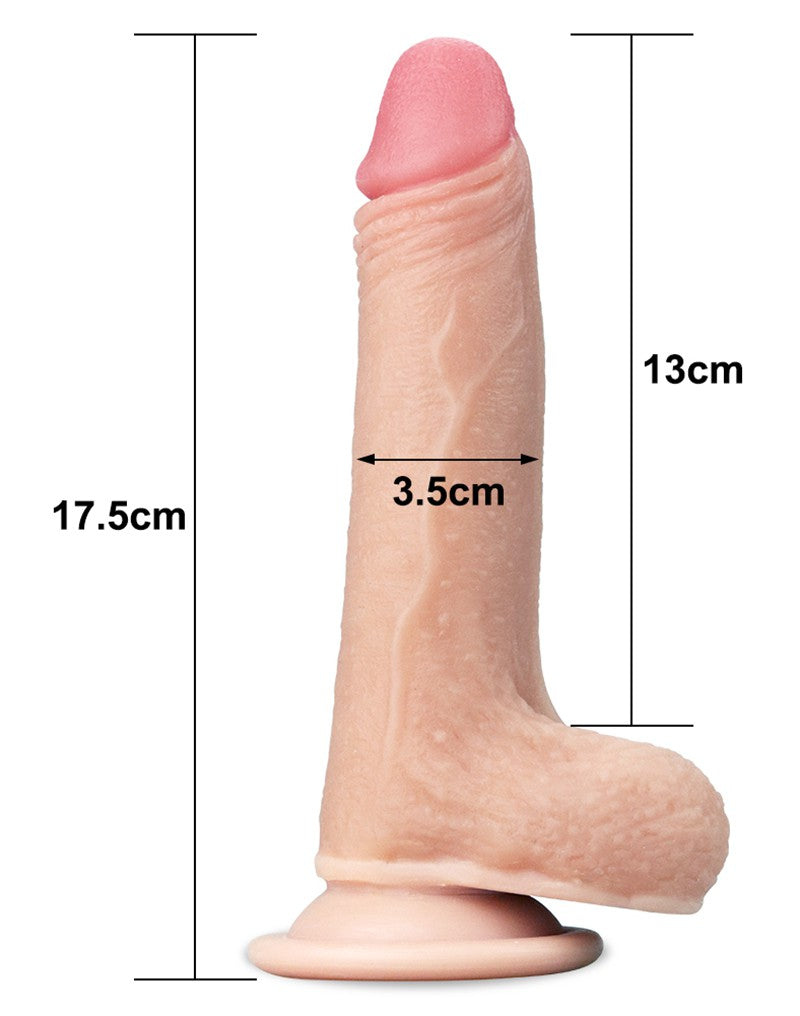 Love Toy - 7 Inch Sliding Skin Dildo - UABDSM