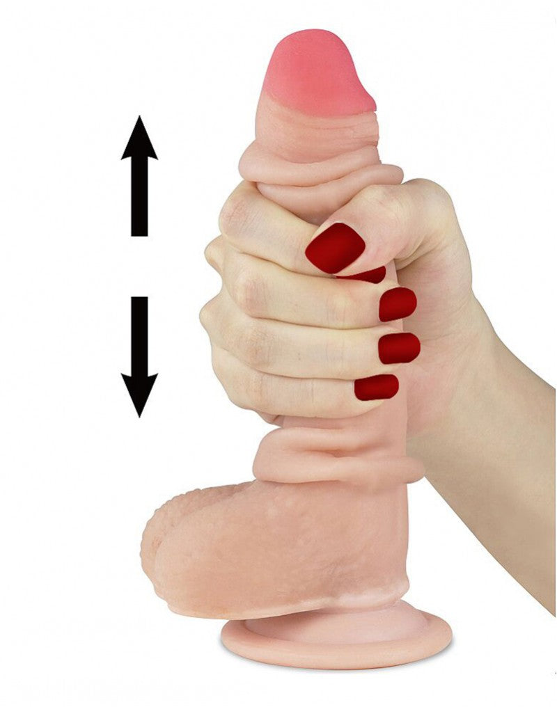 Love Toy - 7 Inch Sliding Skin Dildo - UABDSM