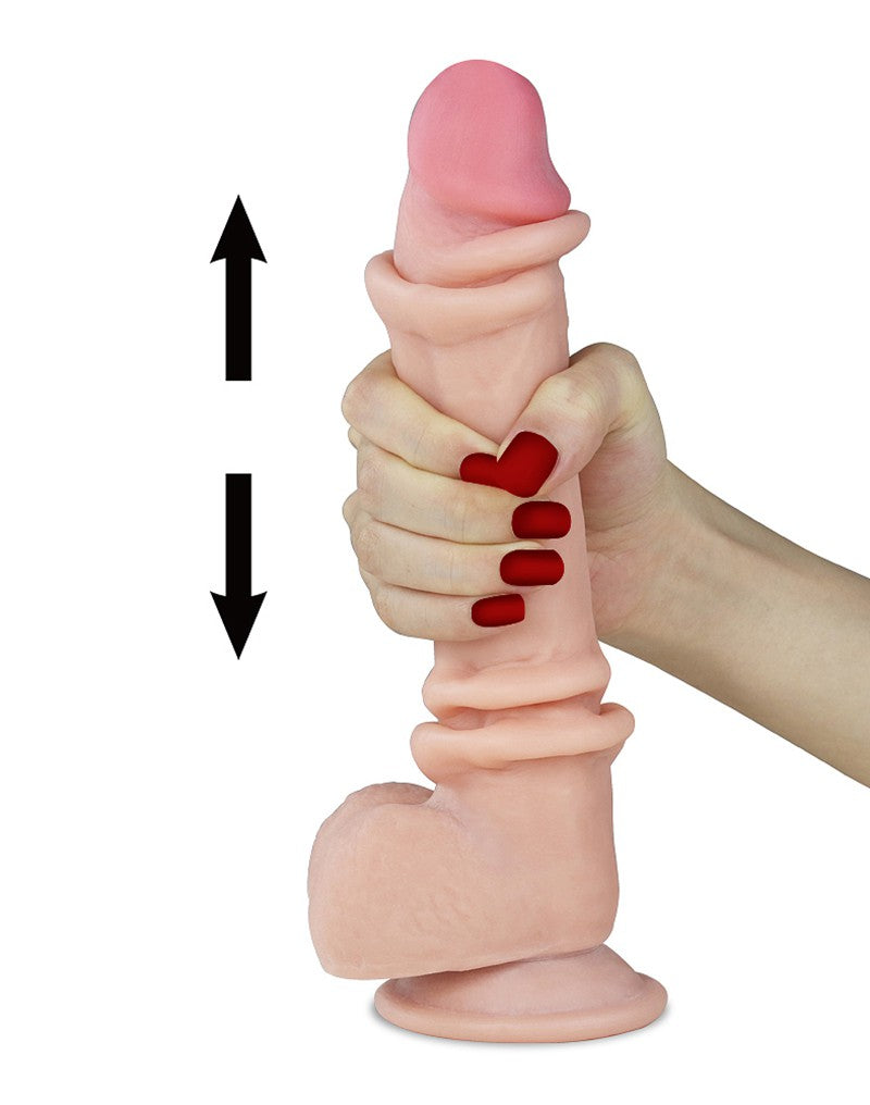 Love Toy - 9.5 Inch Sliding Skin Dildo - UABDSM