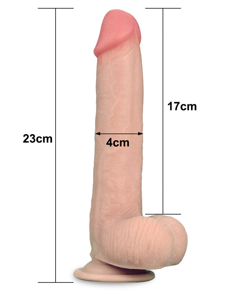 Love Toy - 9 Inch Sliding Skin Dildo - UABDSM