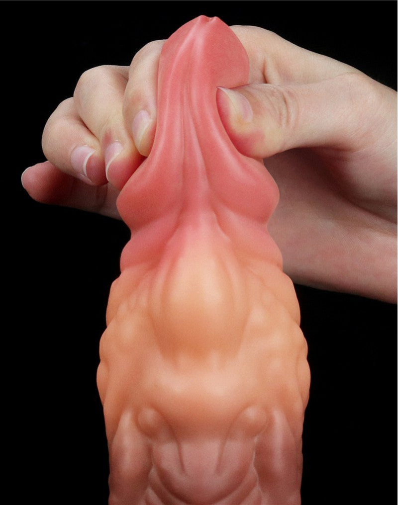 Love Toy Dildo With Veins 18 Cm Nude Brown Adult Sex Toys