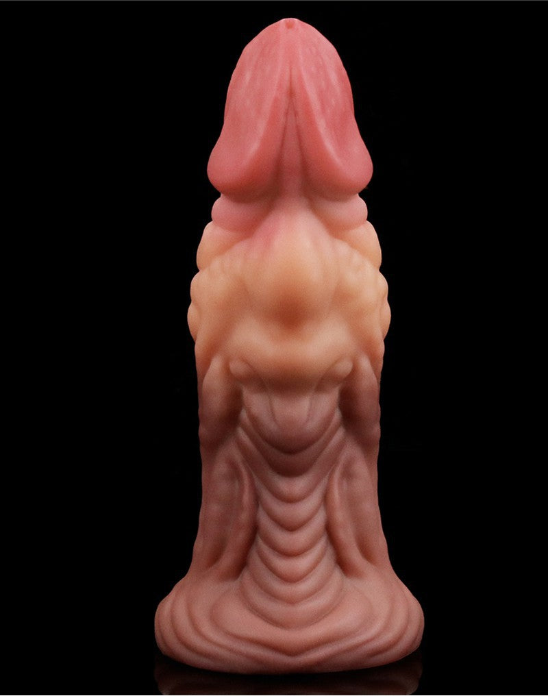 Love Toy - Dildo With Veins 18 Cm - Nude/Brown - UABDSM