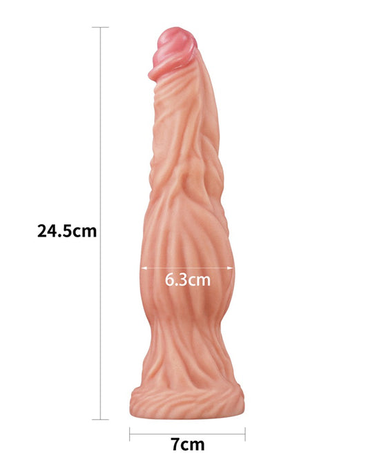 Love Toy - Dildo With Veins 24 Cm - Nude - UABDSM