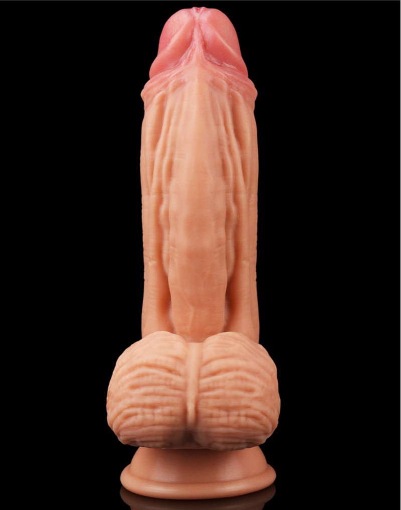 Love Toy - Dildo With Veins 24.5 Cm - Nude - UABDSM