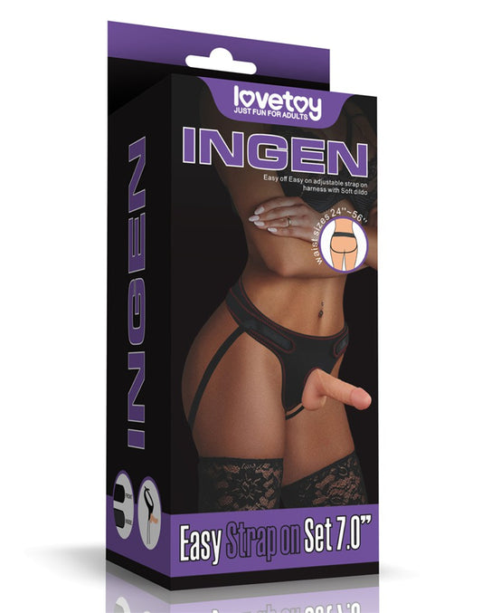 Love Toy Easy Strap-On Set With 18 Cm Dildo - UABDSM