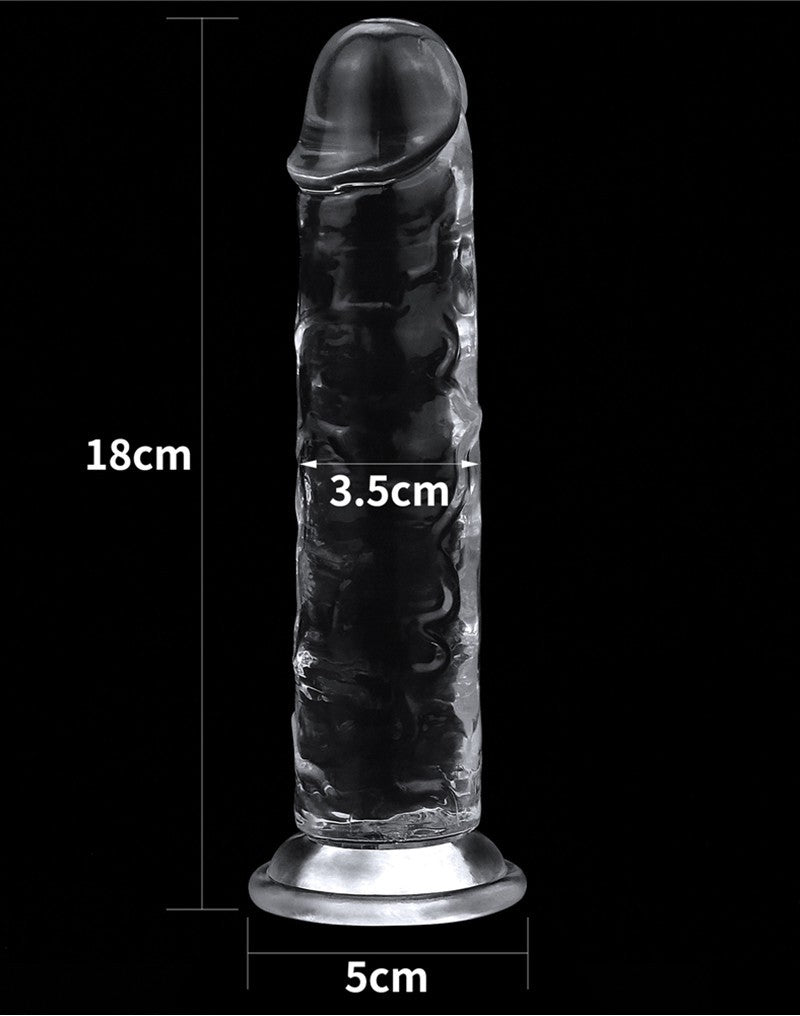 Love Toy - Flawless Clear Dildo 18 Cm - UABDSM